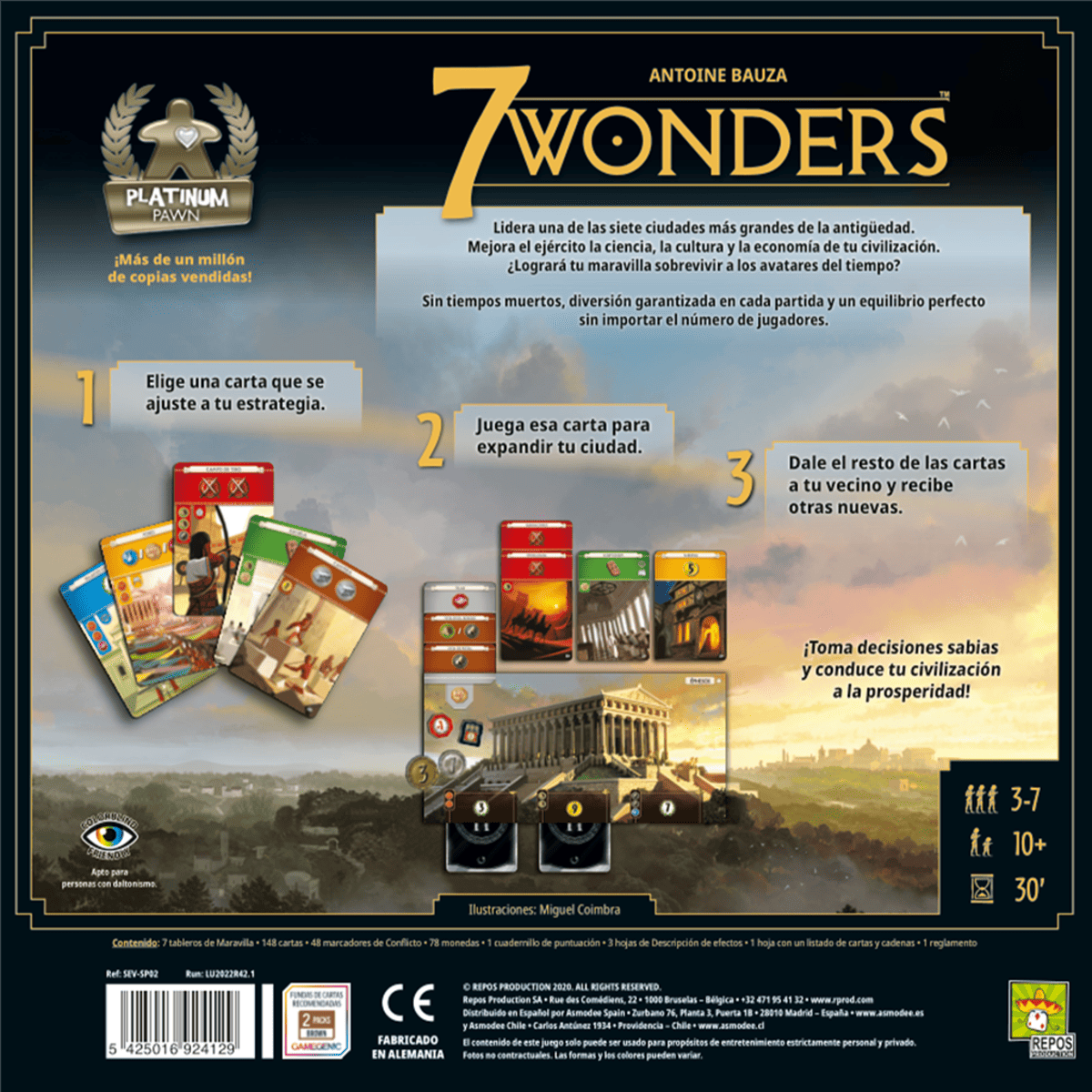 7 Wonders - Juegos de mesa - Adani Store