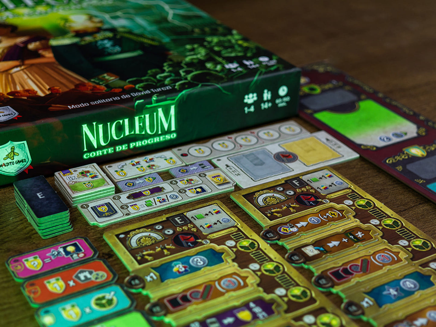 Nucleum: Corte de progreso