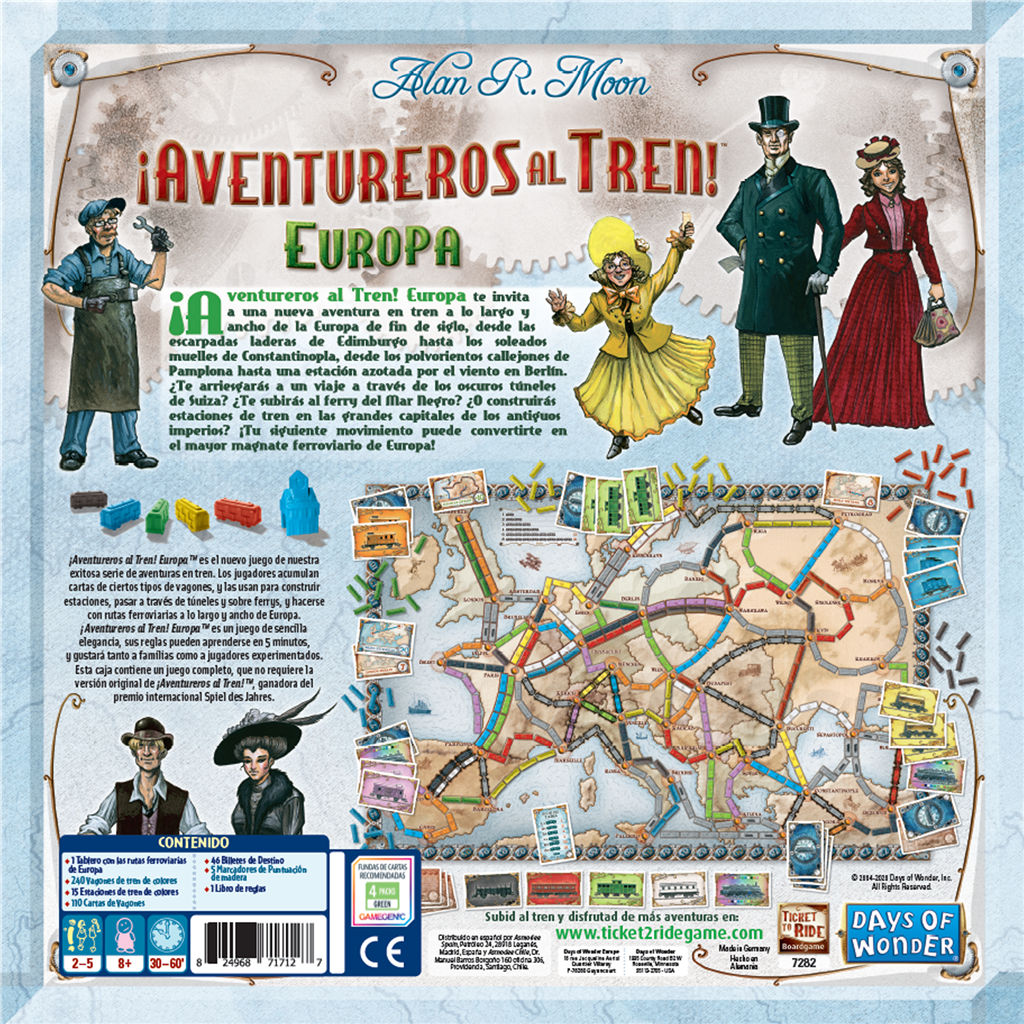 ¡Aventureros al Tren! Europa - Juegos de mesa - Adani Store