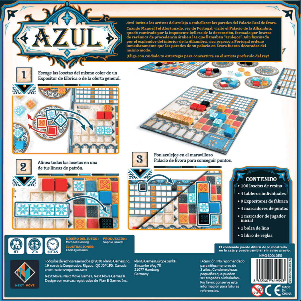 Azul  - Juegos de mesa -  Adani Store