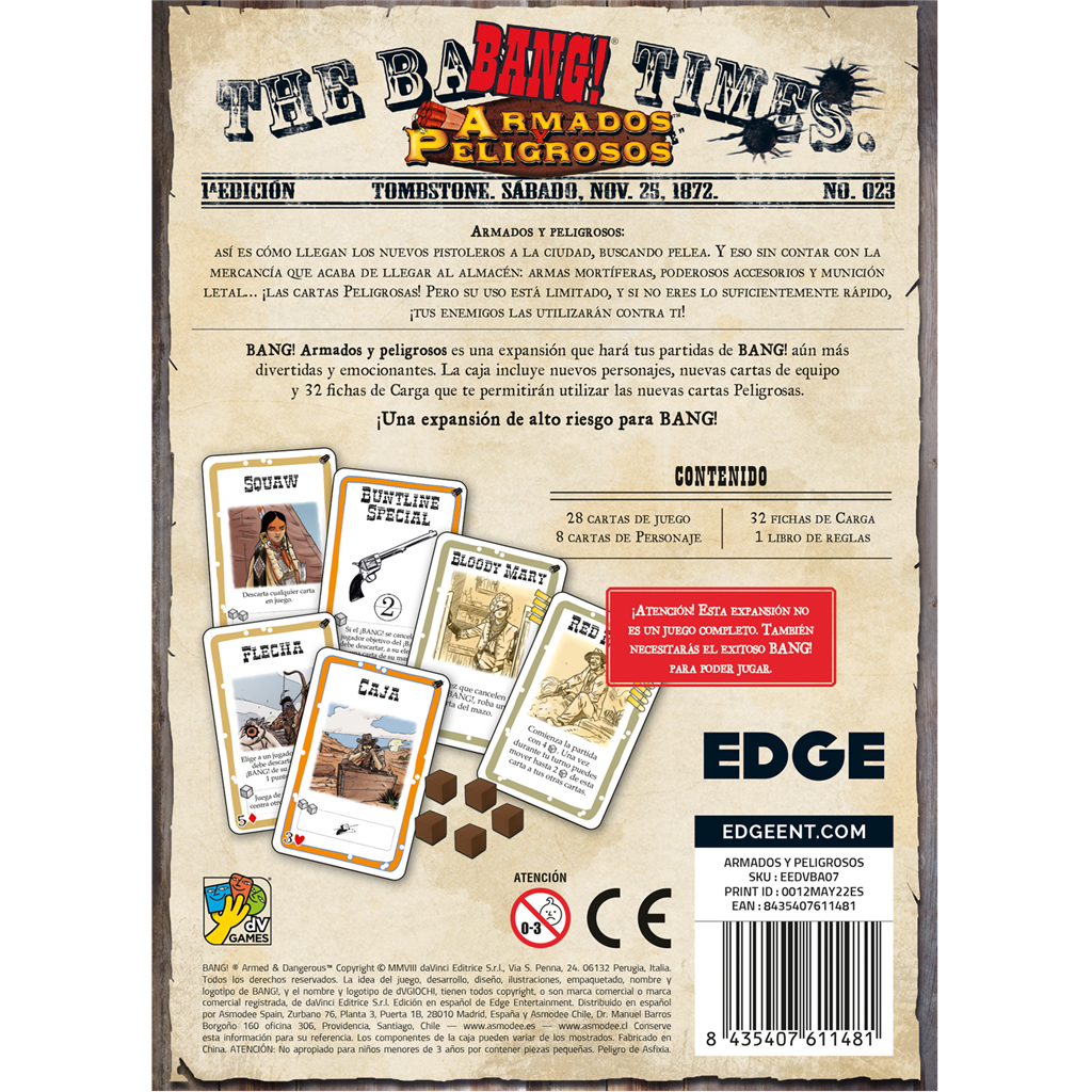 Bang! Armados y Peligrosos - Juegos de mesa - Adani Store