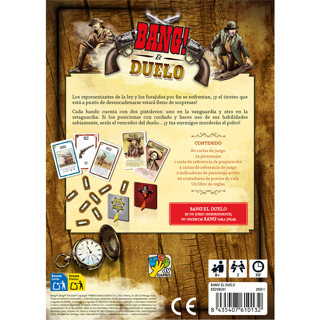Bang! El duelo - Juegos de mesa - Adani Store