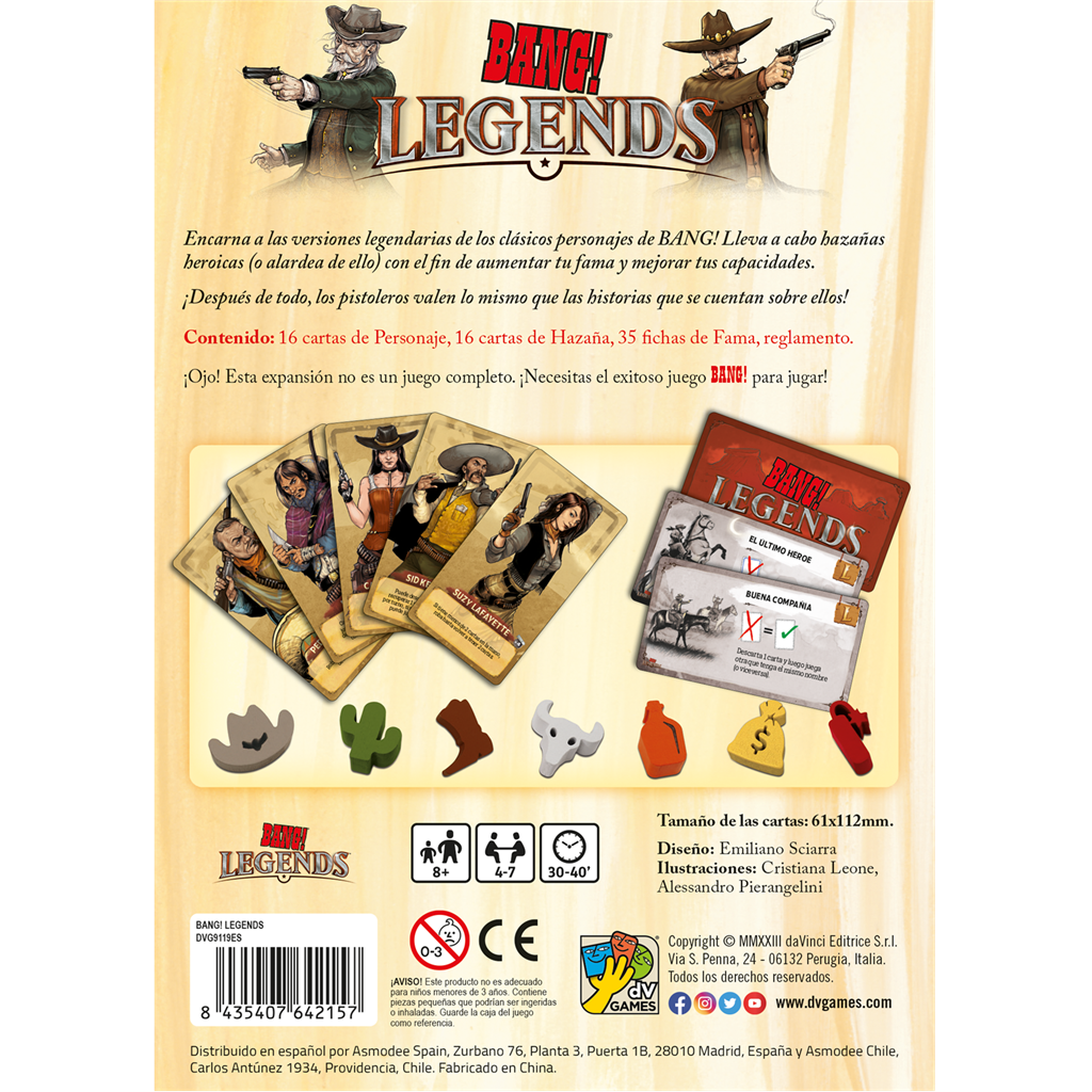 Bang! Legends - Juegos de mesa - Adani Store