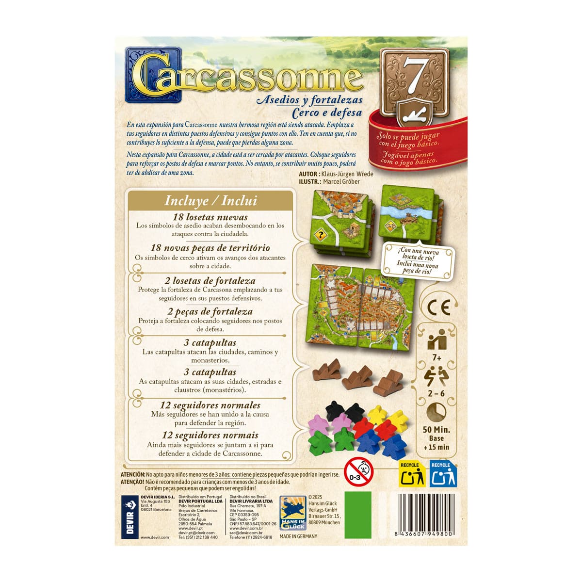 Carcassonne: Asedios y Fortalezas - Juegos de mesa - Adani Store