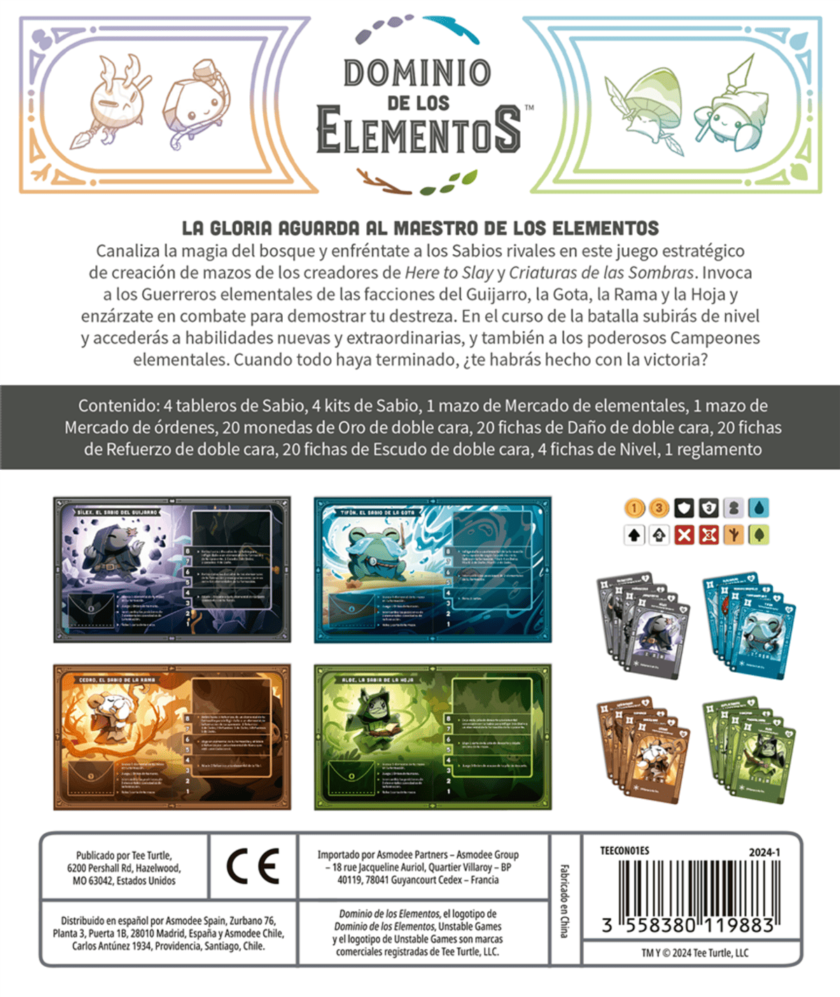 Dominio de los Elementos- Juegos de mesa - Adani Store