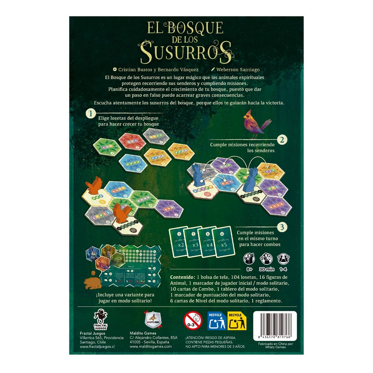 El bosque de los susurros - Juegos de mesa - Adani Store