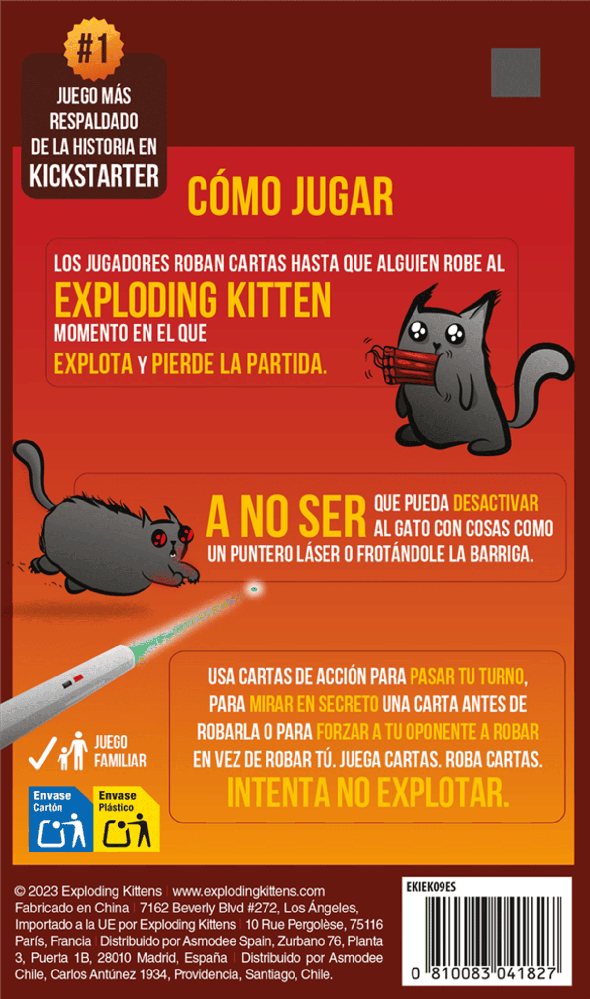 Exploding Kittens Edición 2 Jugadores - Juegos de mesa - Adani Store
