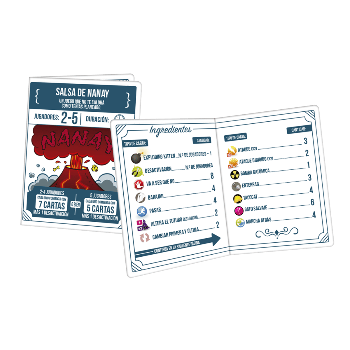 Exploding Kittens: Recetas del desastre - Juegos de mesa - Adani Store