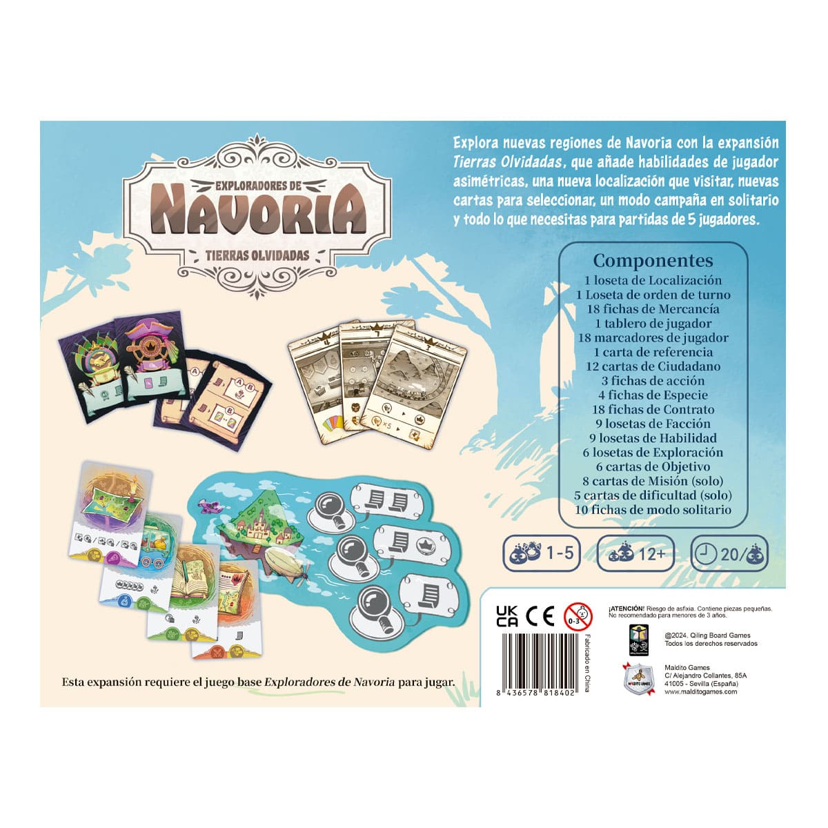 Exploradores de Navoria: Tierras Olvidadas - Juegos de mesa - Adani Store