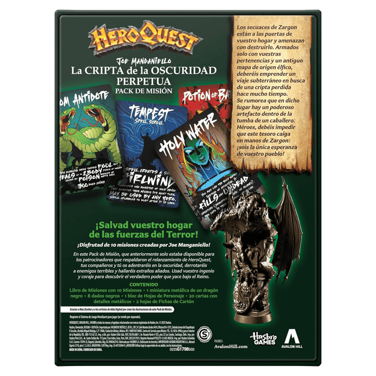 HeroQuest: La Cripta de la Oscuridad Perpetua - Juegos de mesa - Adani Store