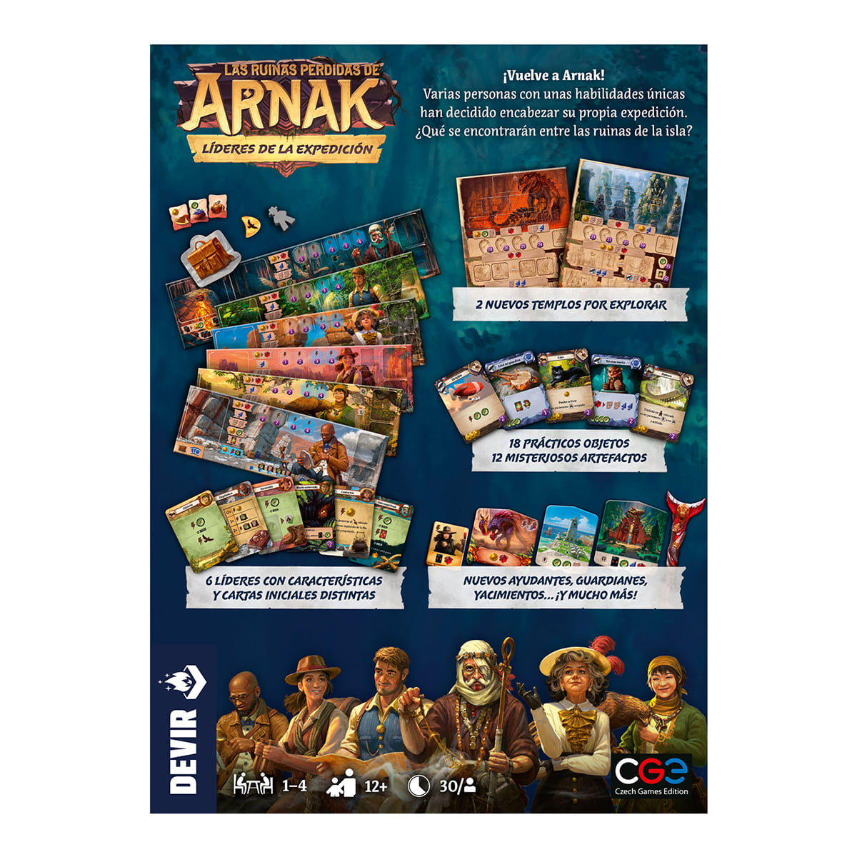 Las ruinas perdidas de Arnak: líderes de la expedición - Juegos de mesa - Adani Store