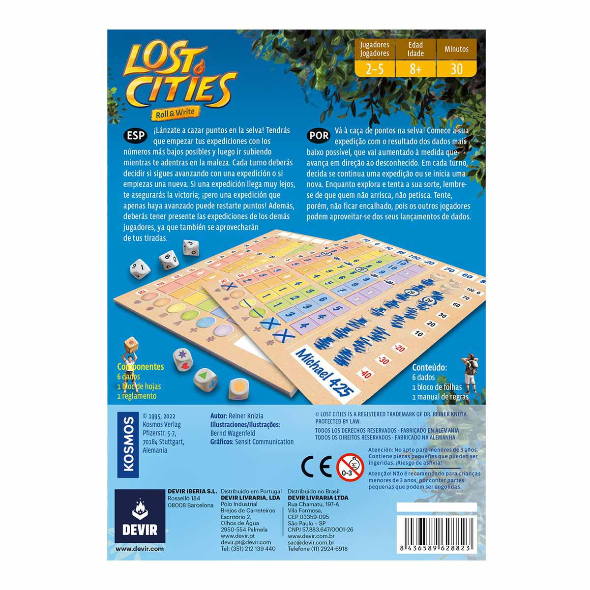 Lost Cities Roll and Write - Juegos de mesa - Adani Store