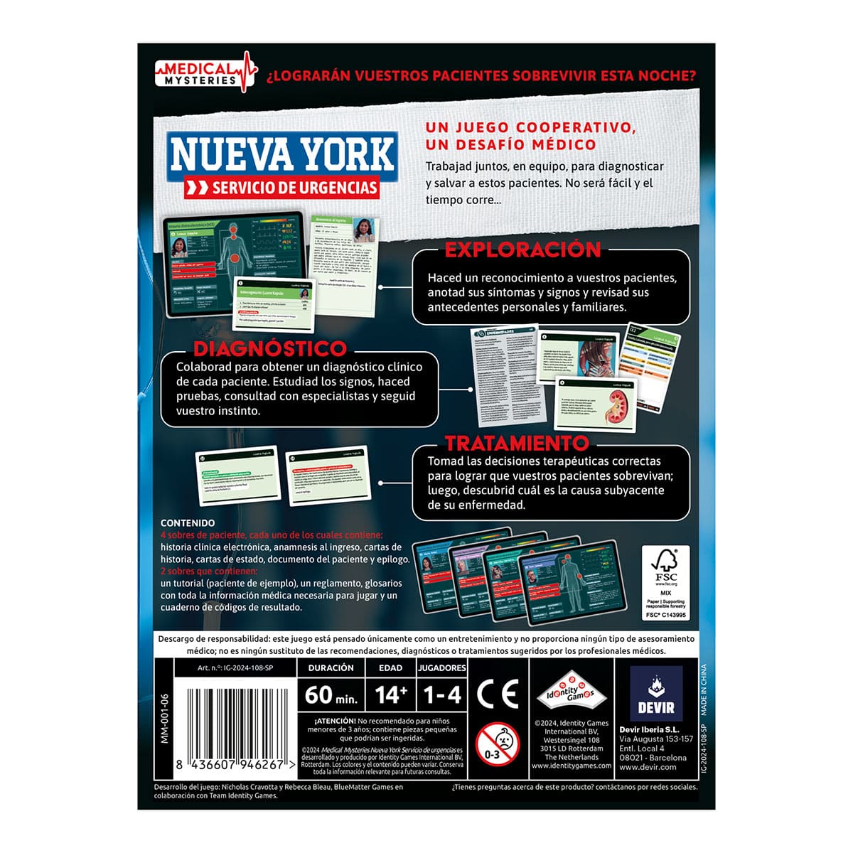 Medical Mysteries New York - Juegos de mesa - Adani Store