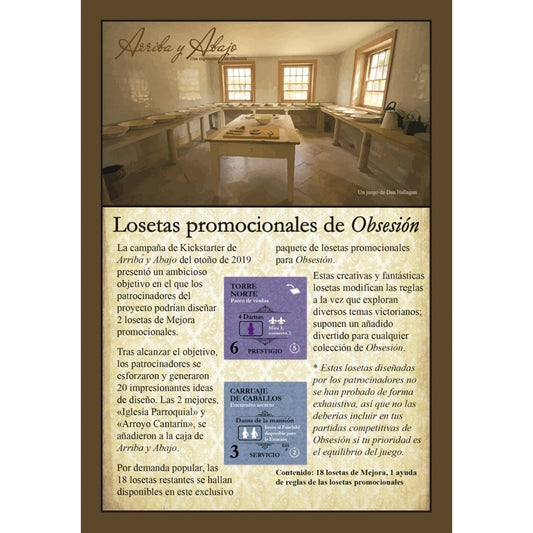 Obsesión: Losetas promocionales - Juegos de mesa - Adani Store