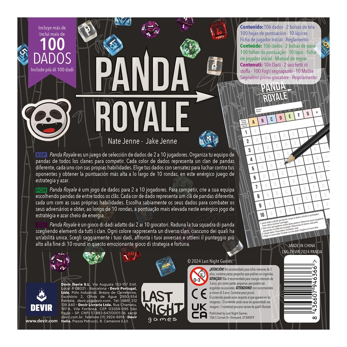 Panda Royale - Juegos de mesa - Adani Store