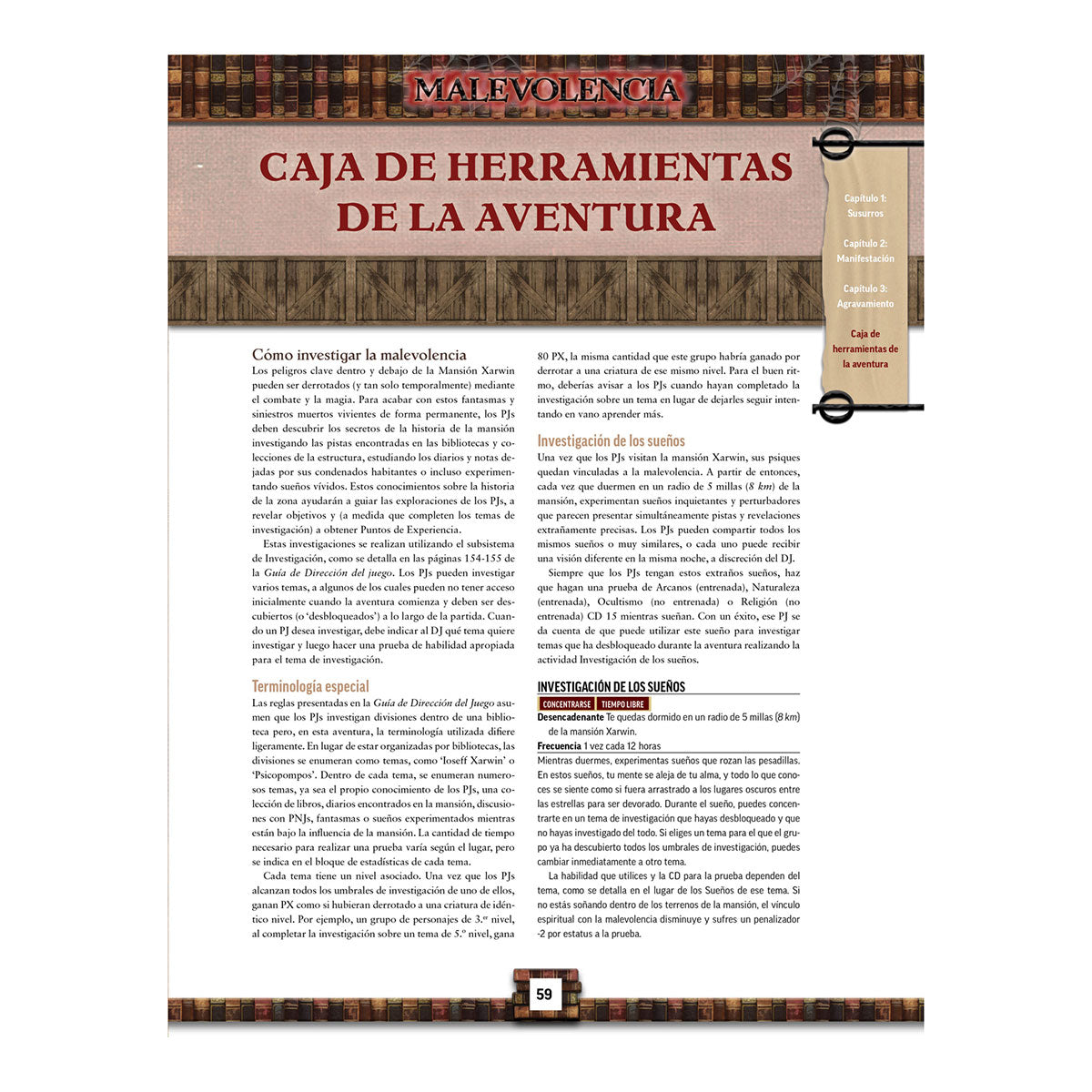 Pathfinder 2ª edición Malevolencia - Juegos de mesa - Adani Store