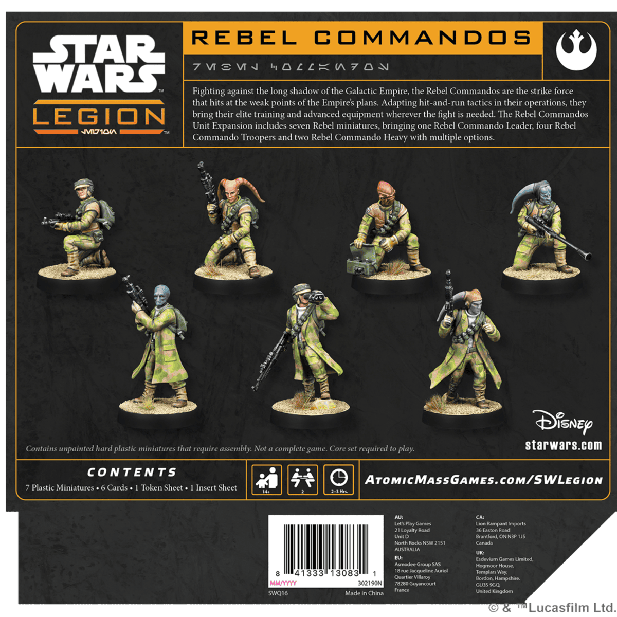 Star Wars Legión: Rebel Commandos - Juegos de mesa - Adani Store