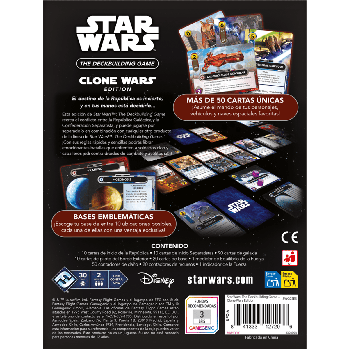 Star Wars: The Deckbuilding Game Clone Wars - Juegos de mesa - Adani Store