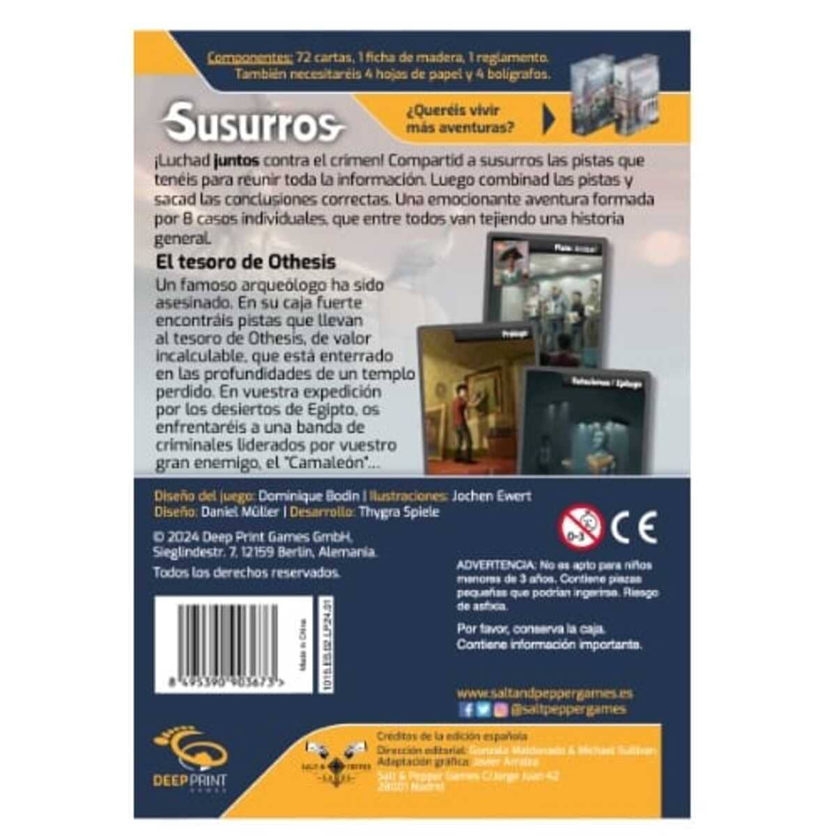 Susurros: El tesoro de Othesis - Juegos de mesa - Adani Store