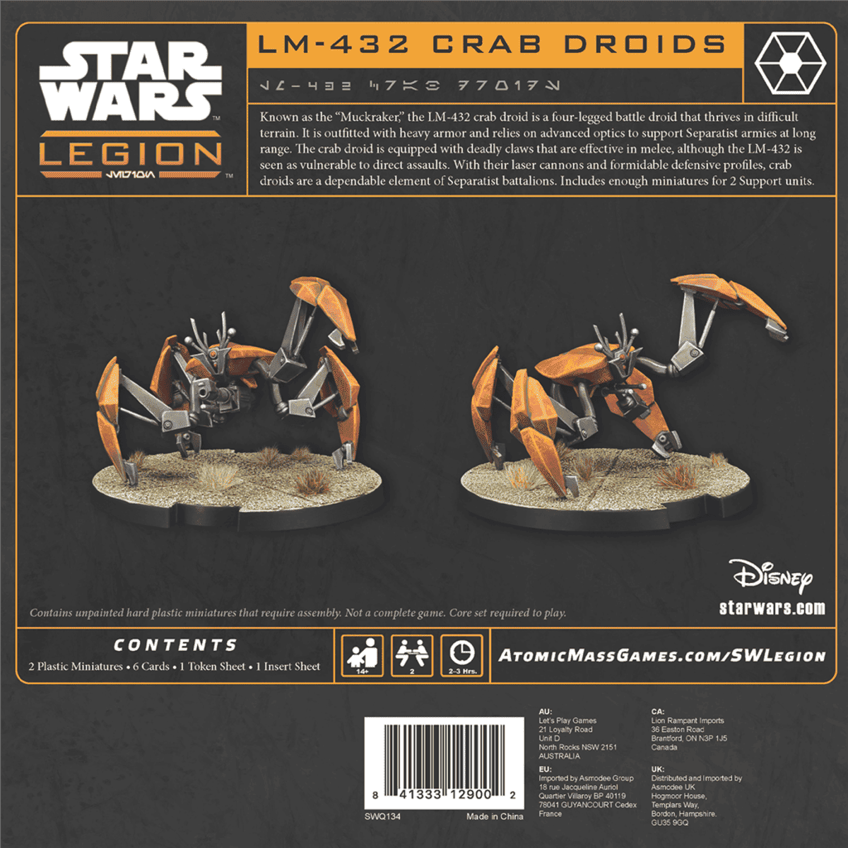 Star Wars Legión: LM-432 Crab Droids - Juegos de mesa - Adani Store