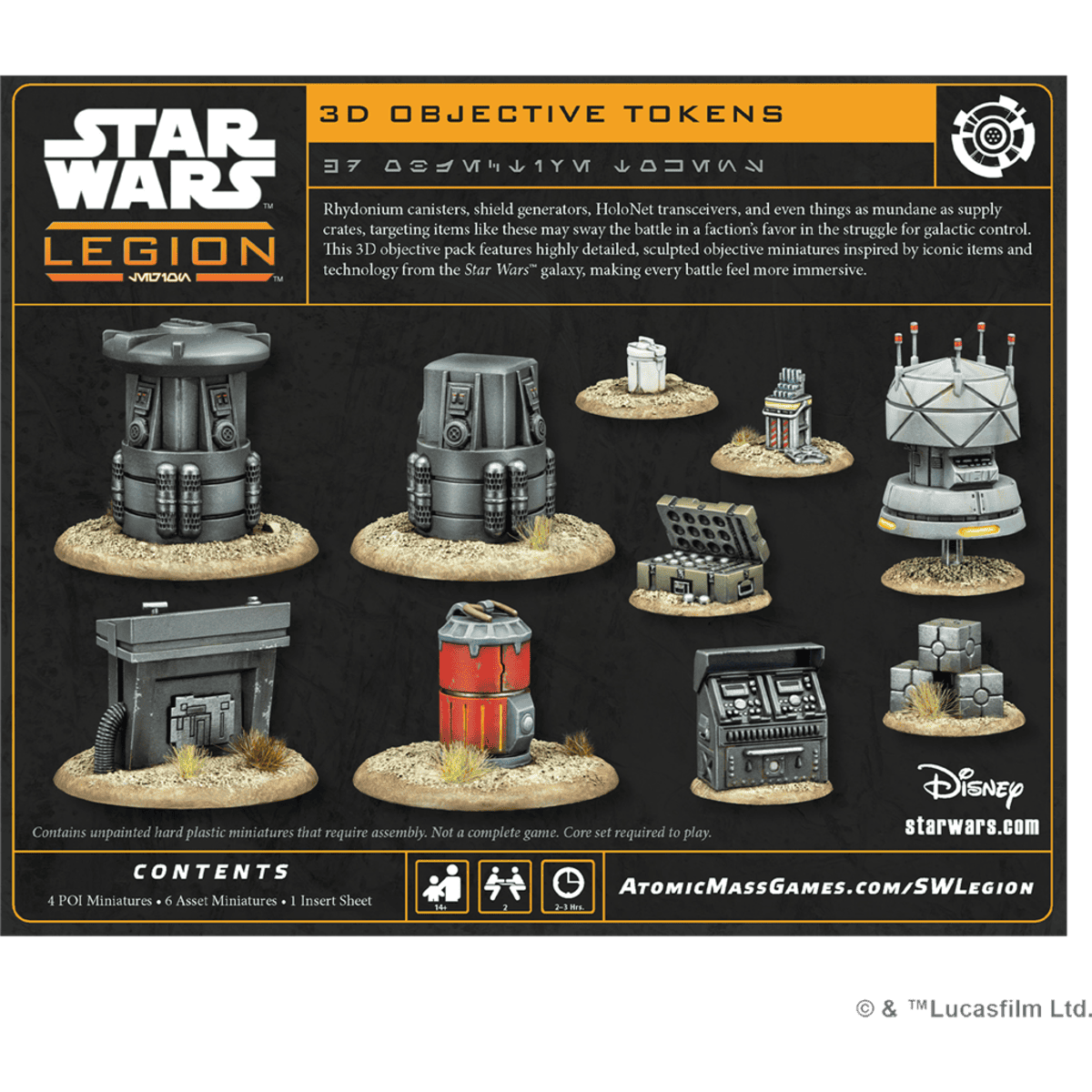 Star Wars Legión: 3D Objective Tokens