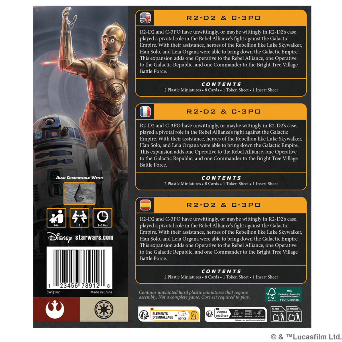 Star Wars Legión: R2-D2 & C-3PO Operative