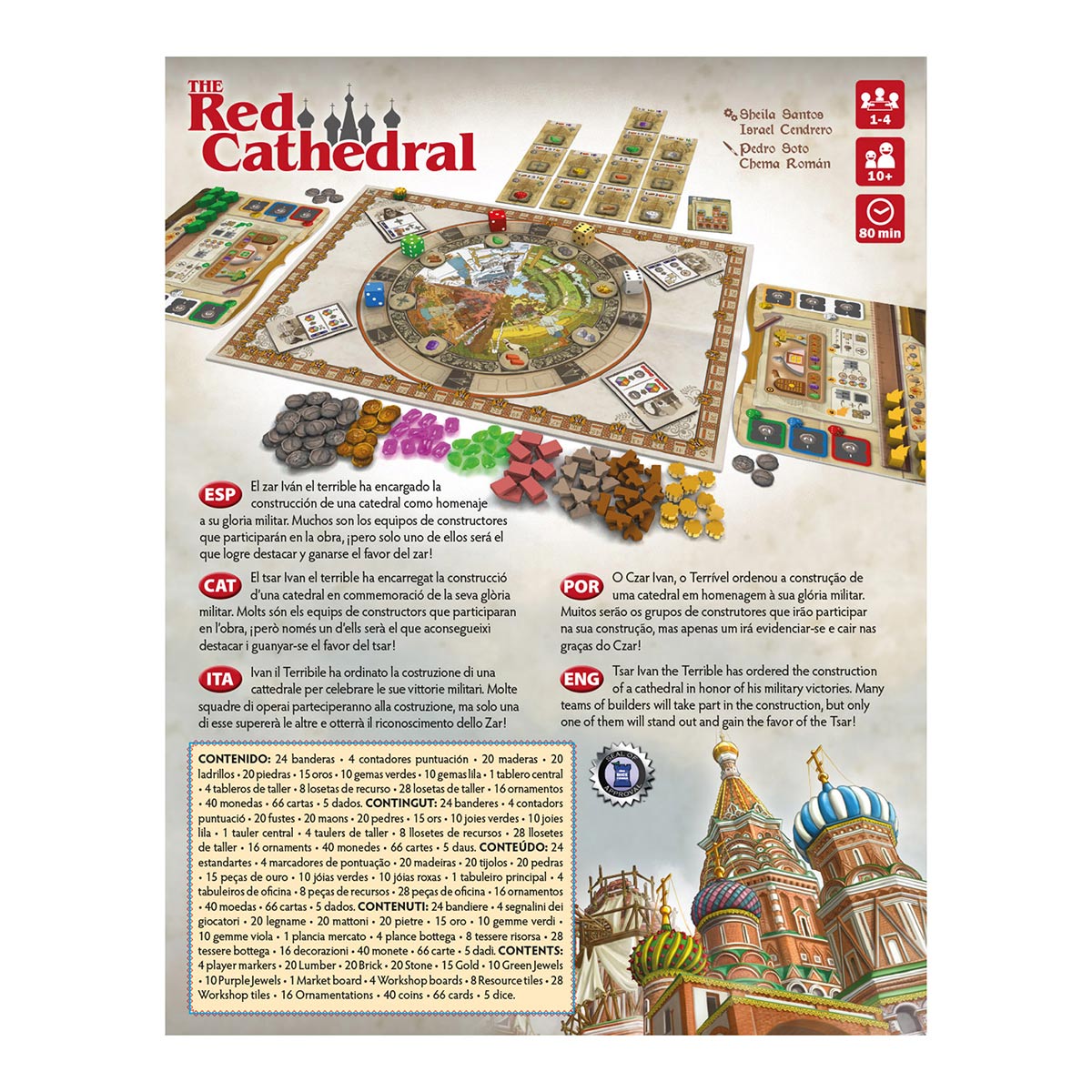 The Red Cathedral - Juegos de mesa - Adani Store