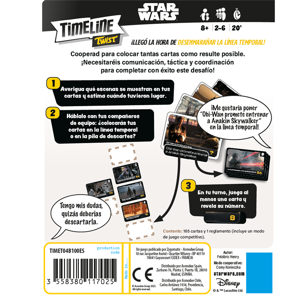 Timeline Twist Star Wars - Juegos de mesa - Adani Store