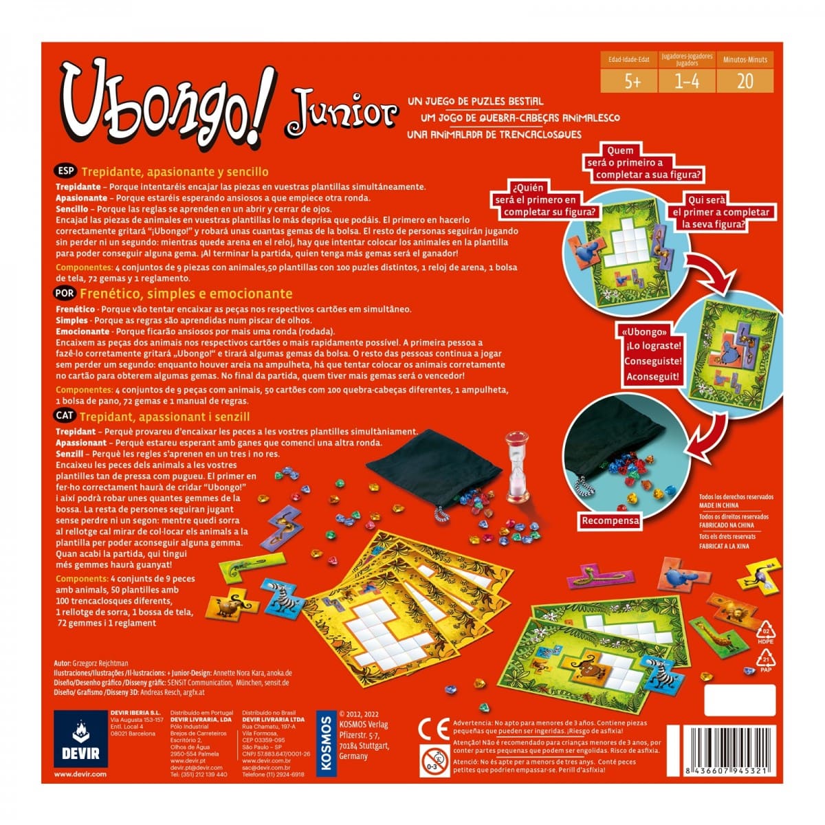 Ubongo Junior - Juegos de mesa - Adani Store