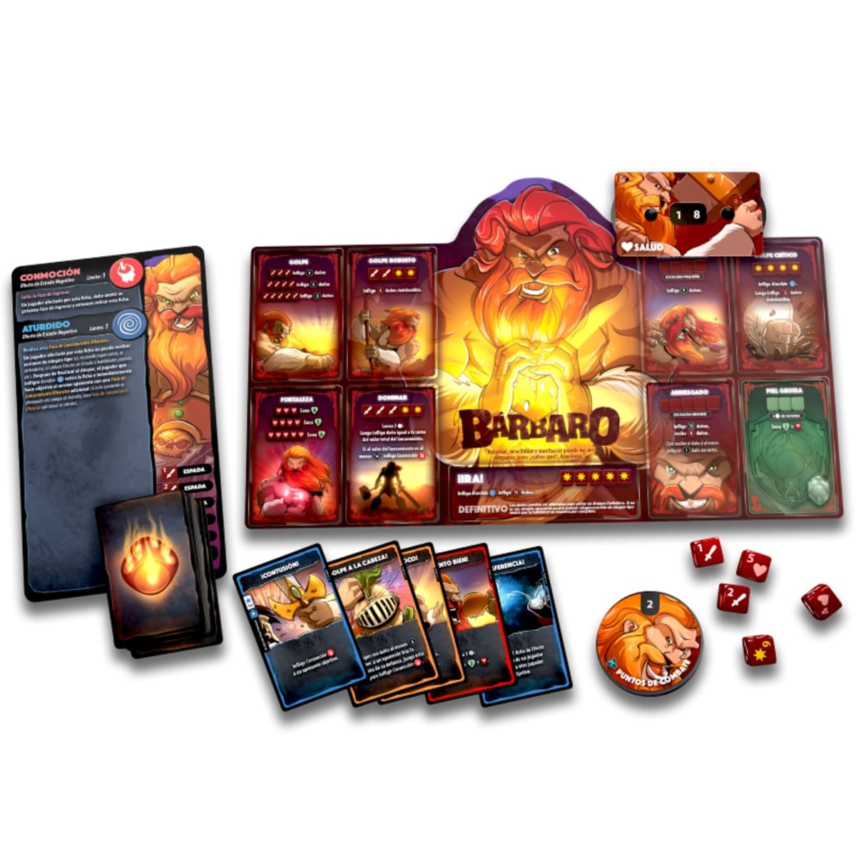 Dice Throne: Bárbaro vs Elfa Lunar