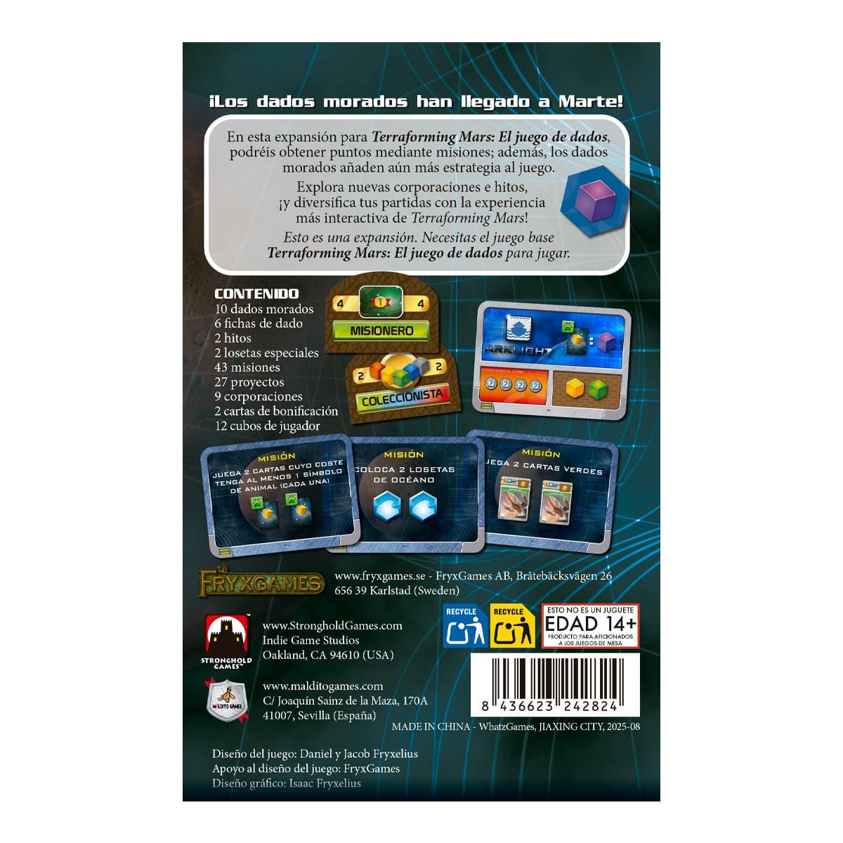 Terraforming Mars: El Juego de Dados – Misiones