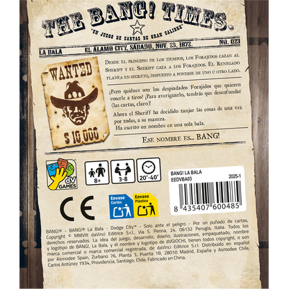 Bang! La Bala - Juegos de mesa - Adani Store