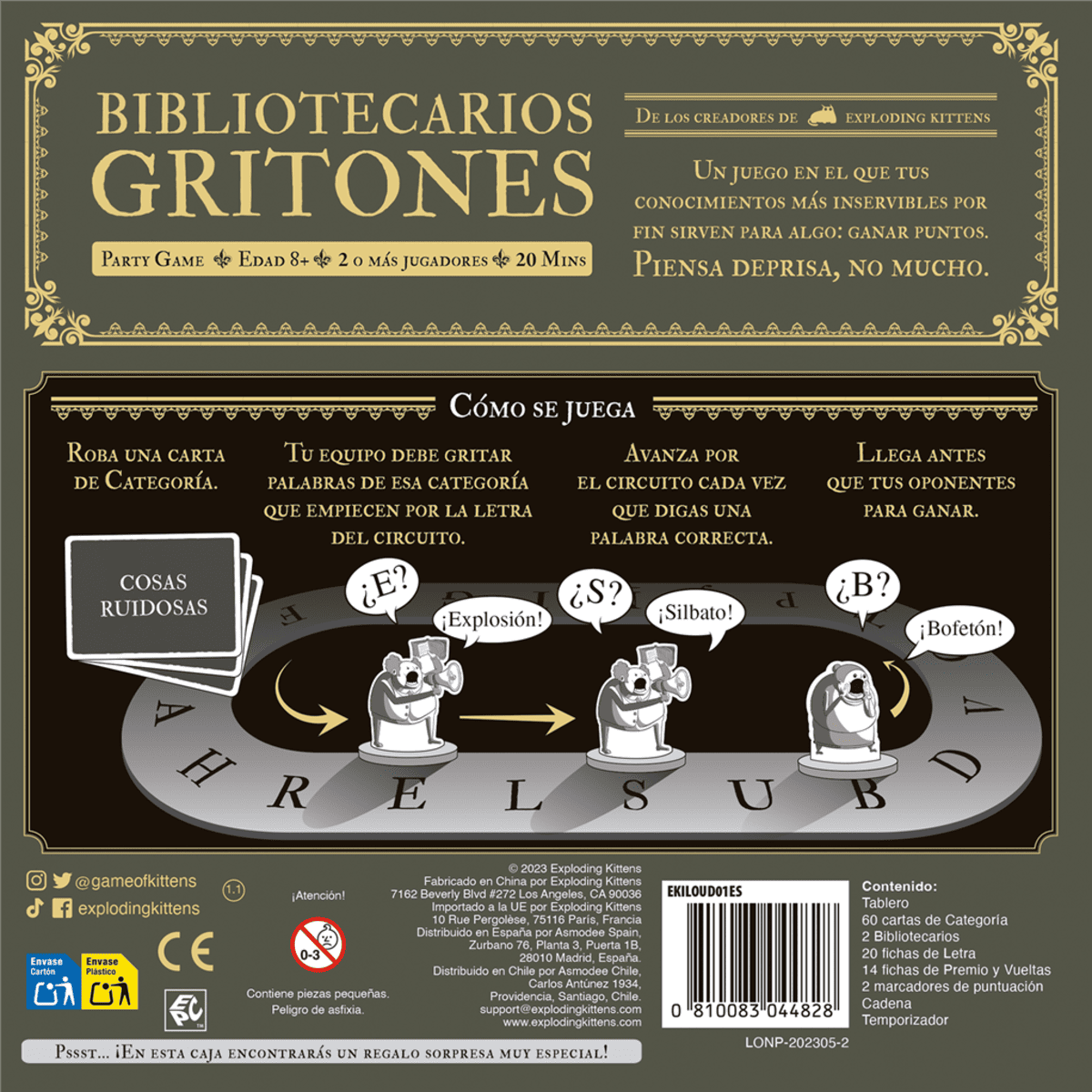 Bibliotecarios Gritones - Juegos de mesa - Adani Store