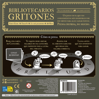 Bibliotecarios Gritones - Juegos de mesa - Adani Store