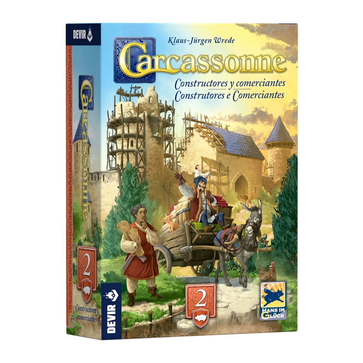 Carcassonne: Constructores y comerciantes - Juegos de mesa - Adani Store