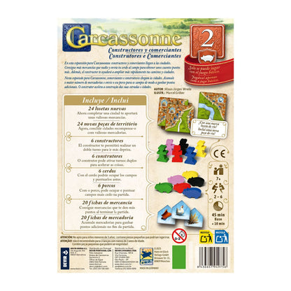 Carcassonne: Constructores y comerciantes - Juegos de mesa - Adani Store