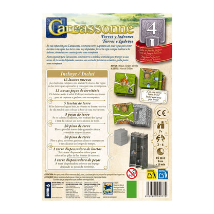 Carcassonne: Torres y Ladrones - Juegos de mesa - Adani Store