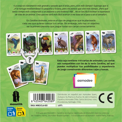 Cardline Animales 2 - Juegos de Mesa - Adani Store
