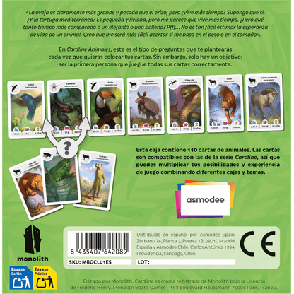 Cardline: Animales - Juegos de mesa - Adani Store