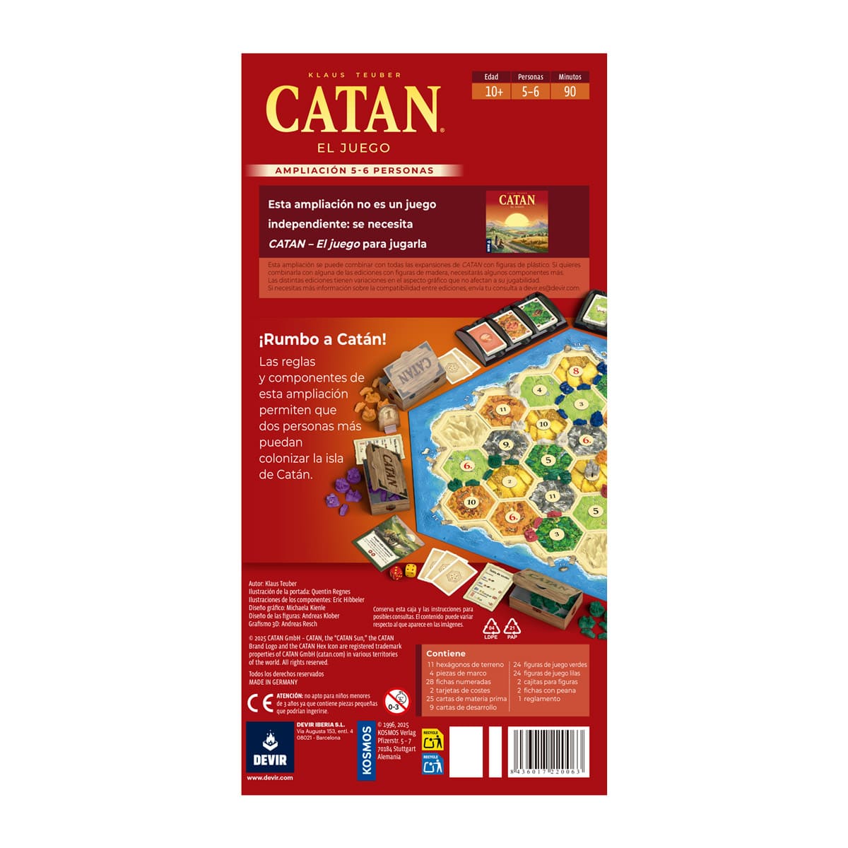Catan: 5-6 Jugadores – Juegos de Mesa – Adani Store