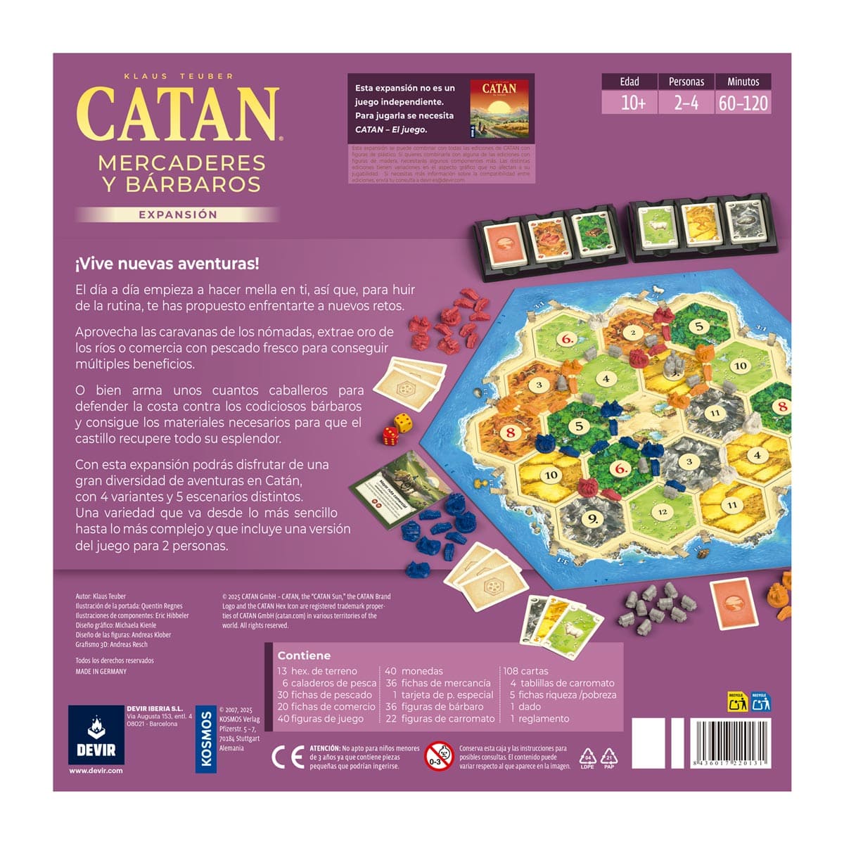 Catan: Mercaderes y Bárbaros - Juegos de mesa - Adani Store