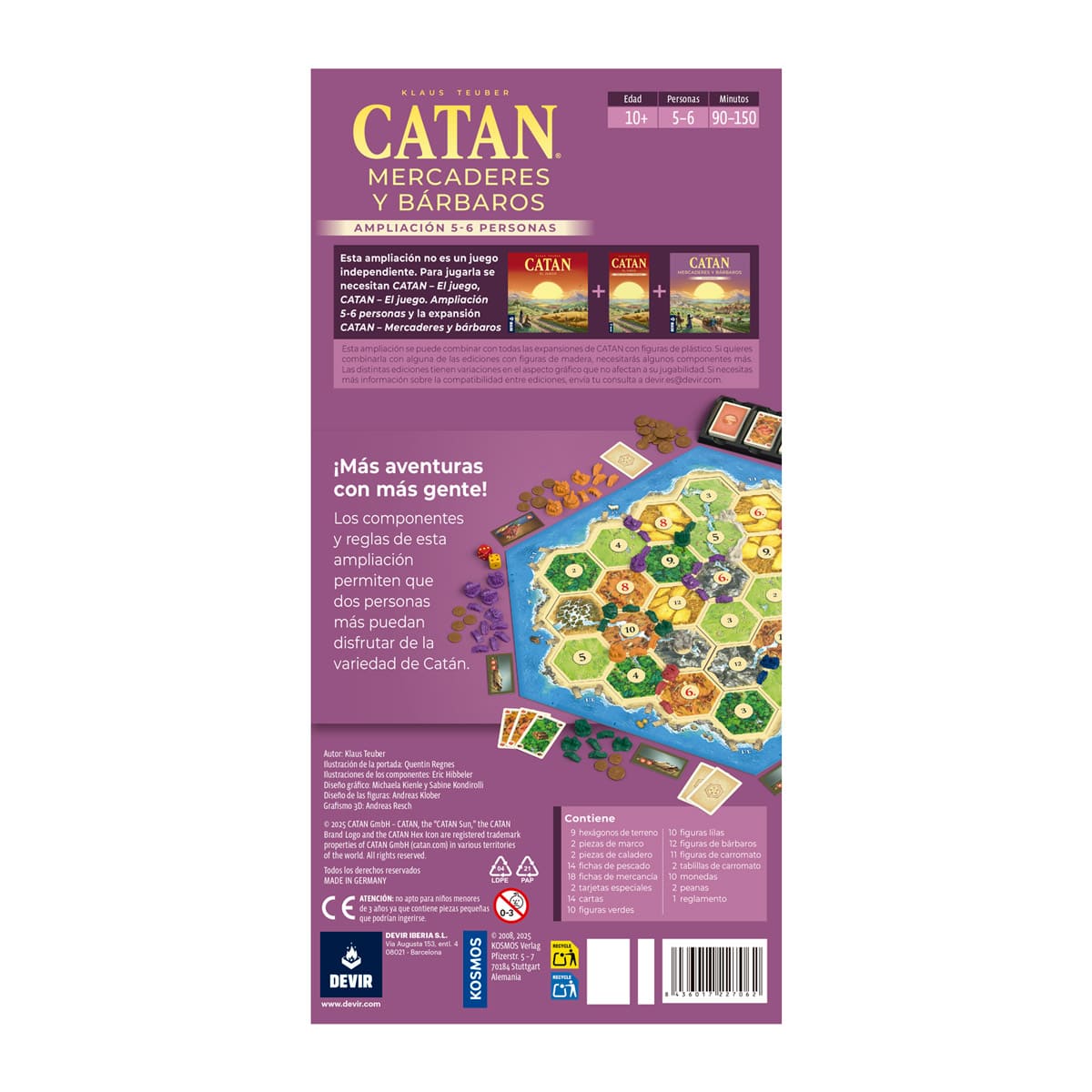 Catan: Mercaderes y Bárbaros 5-6 Jugadores - Juegos de mesa - Adani Store