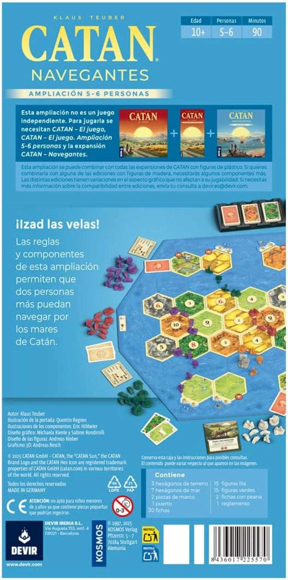 Catan: Navegantes 5-6 Jugadores - Juegos de mesa - Adani Store