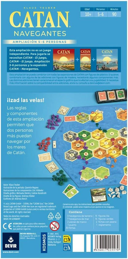 Catan: Navegantes 5-6 Jugadores - Juegos de mesa - Adani Store