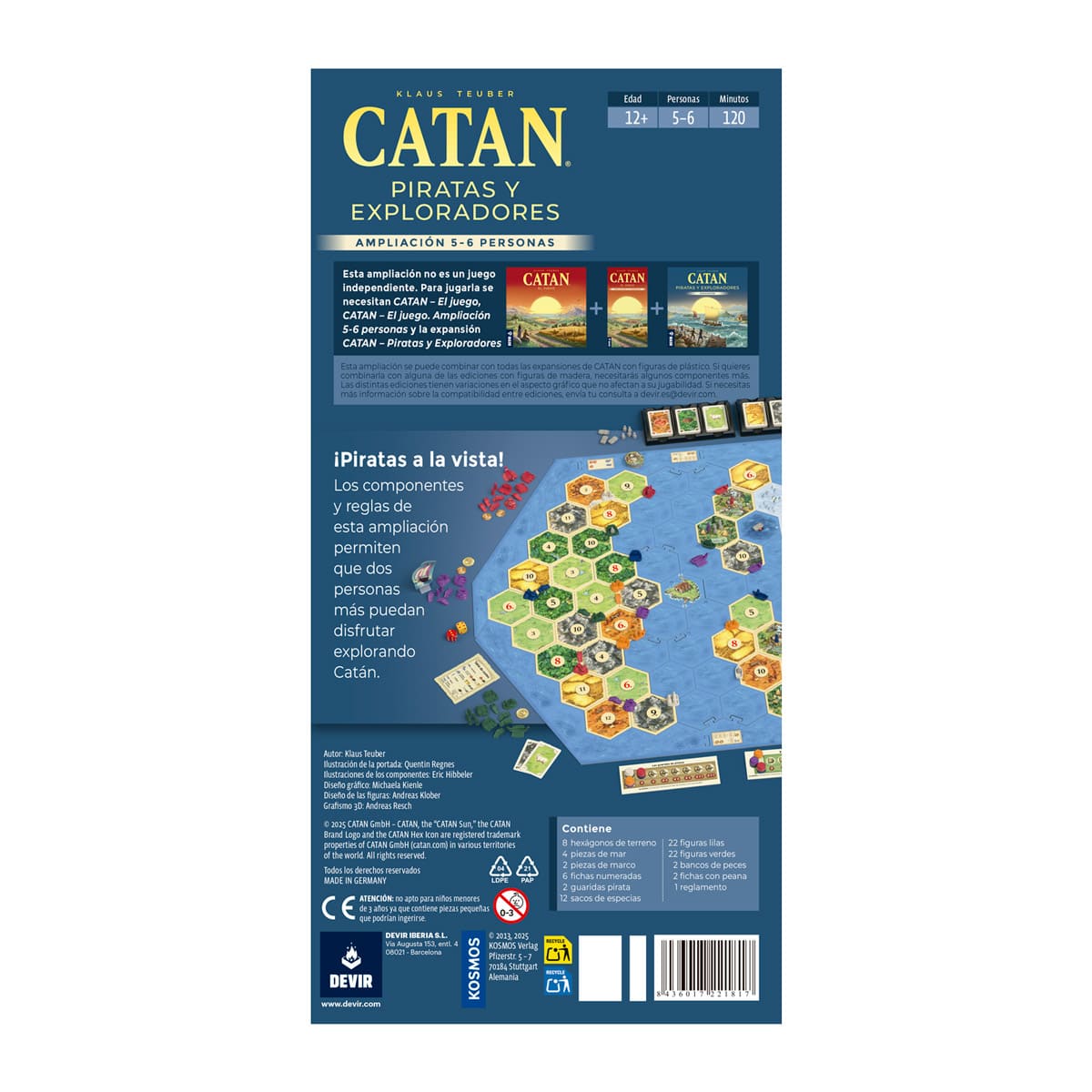 Catan: Piratas y Exploradores 5-6 Jugadores - Juegos de mesa - Adani Store