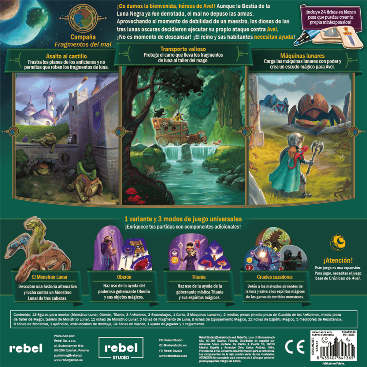 Crónicas de Avel: Nuevas Aventuras - Juegos de Mesa - Adani Store