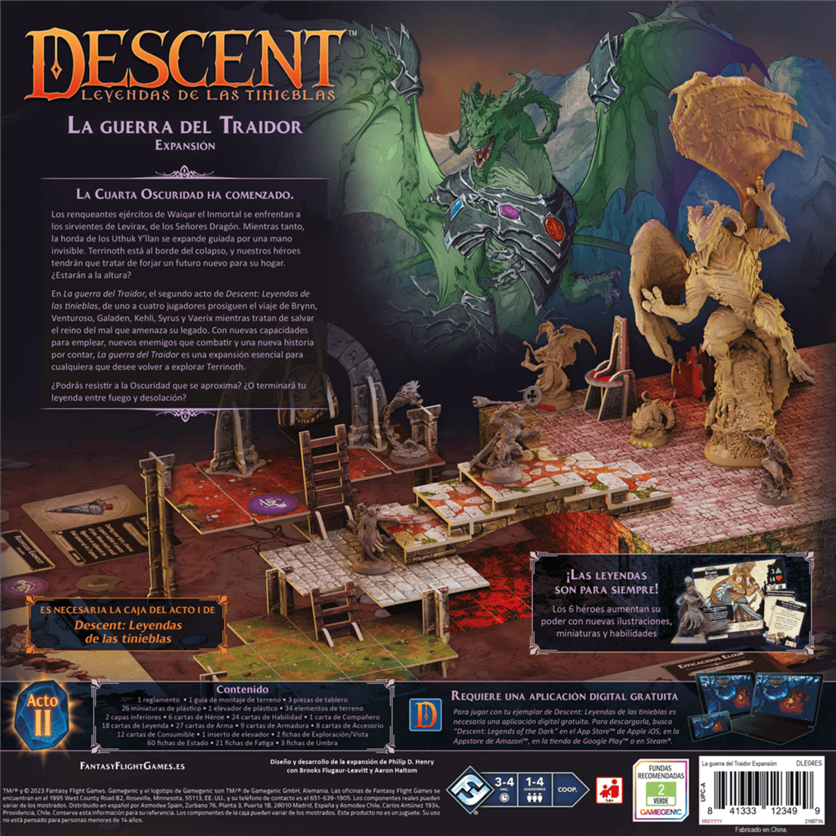 Descent: Leyendas de las tinieblas – La guerra del Traidor - Juegos de mesa - Adani Store