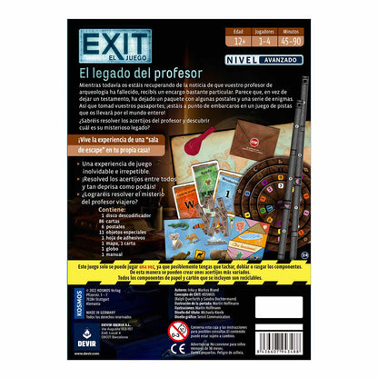 Exit: El legado del profesor - Juegos de mesa - Adani Store