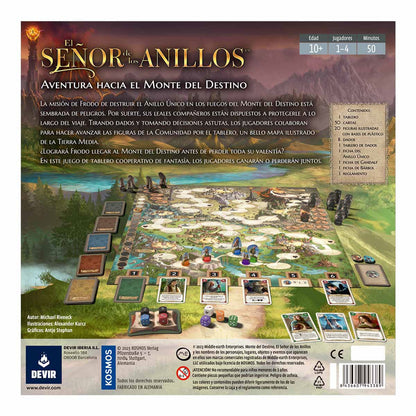 El Señor de los Anillos: Aventura hacia el Monte del Destino - Juegos de mesa - Adani Store