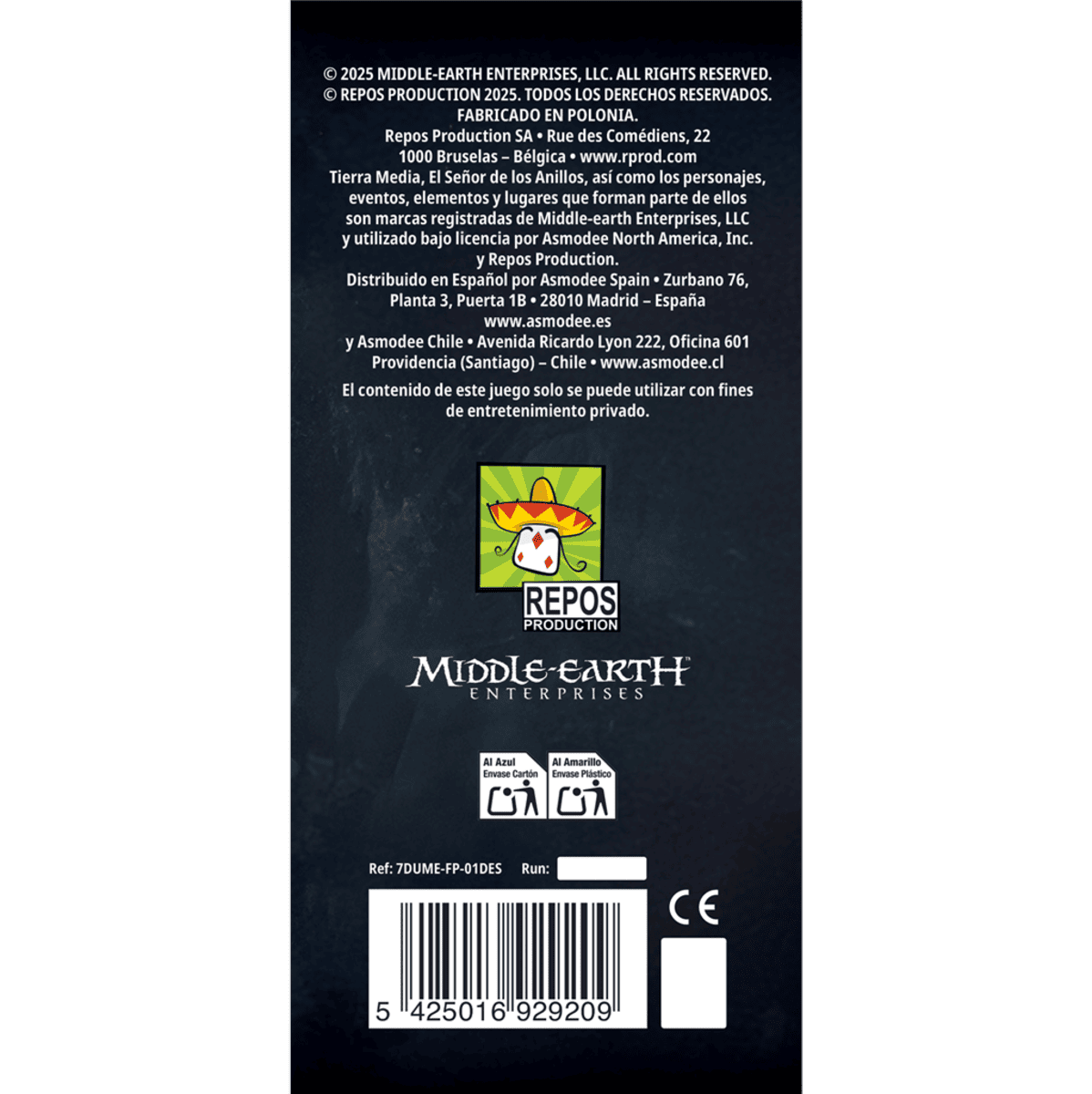 El Señor de los Anillos: Duelo por la Tierra Media – Aliados - Juegos de mesa - Adani Store